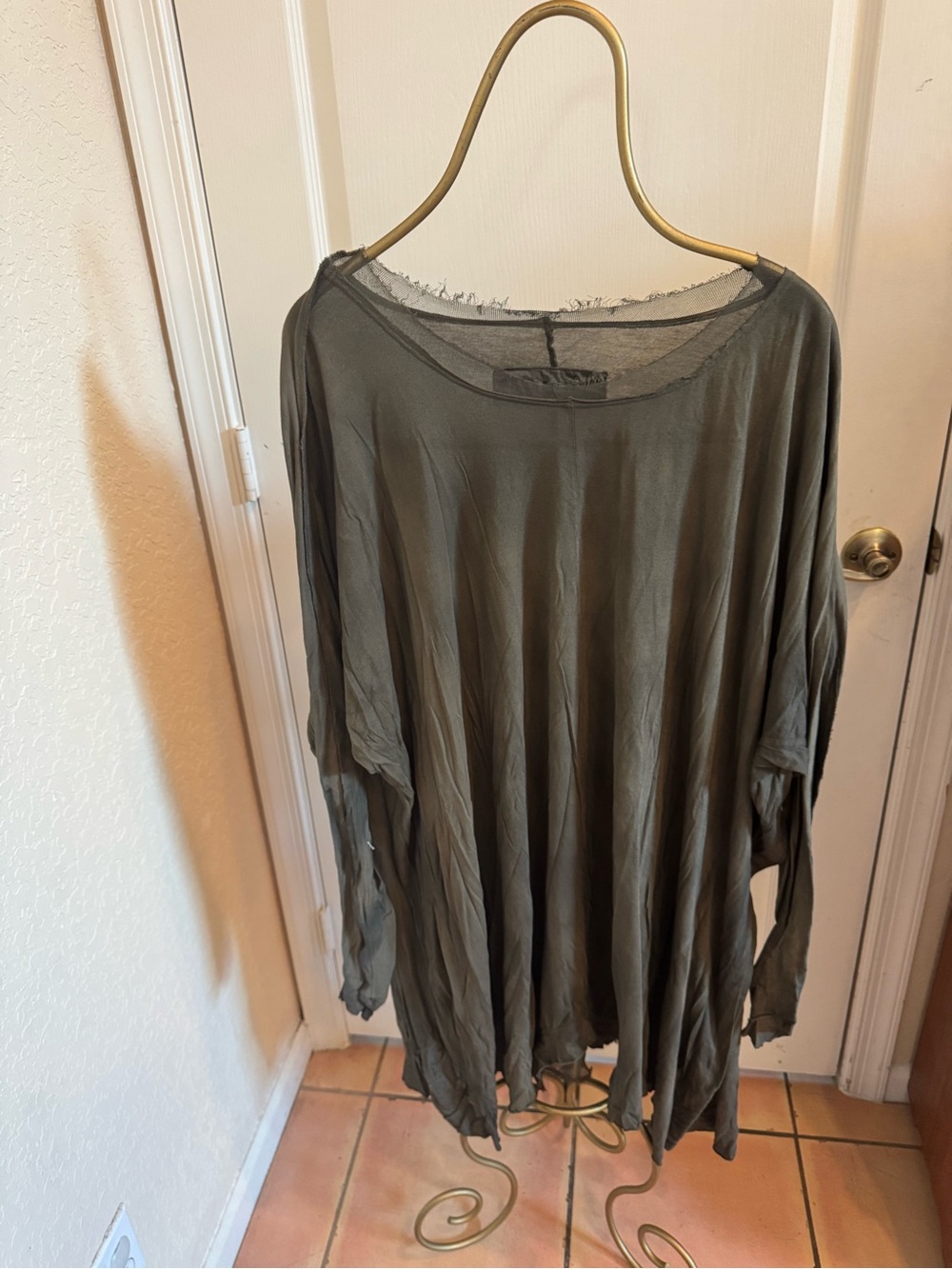 Rundholz Olive Gree Oversized Long Sleeve Top or Dress